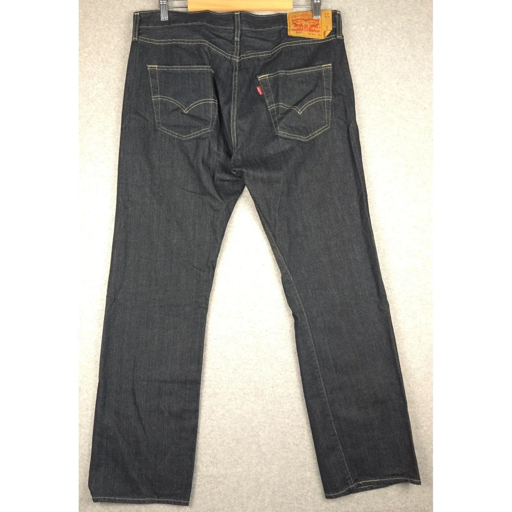 Levi Strauss 501 Mens Jeans‎ Blue Denim Regular Fit 34x30 (Fits 36x30
